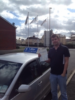 Passed on 8th April 2014 at Colwick Driving Test Centre with the help of his Driving Instructor Mark Hazelden....