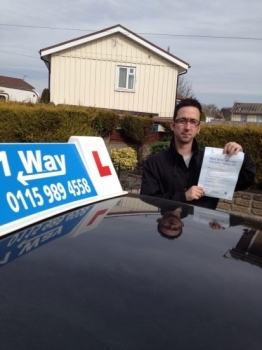 Passed on 28th March 2014 at Beeston Driving Test Centre with the help of his Driving Instructor Paul Fleming....